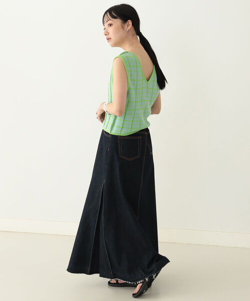 BeAMS DOT（ビームスドット）の「【WEB限定】BeAMS DOT / リバーシブル チェック コットンベスト（ベスト・レディース・オレンジ/ブラック/グリーン・FREE）」の20枚目の写真