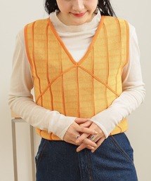 【WEB限定】BeAMS DOT / リバーシブル チェック コットンベスト