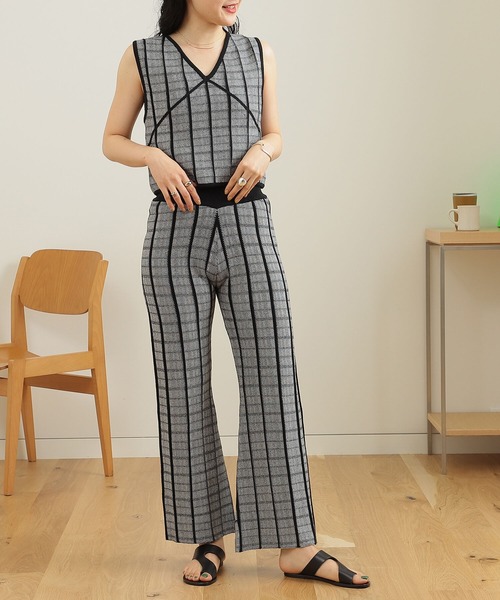 BeAMS DOT（ビームスドット）の「【WEB限定】BeAMS DOT / リバーシブル チェック コットンベスト（ベスト・レディース・オレンジ/ブラック/グリーン・FREE）」の12枚目の写真