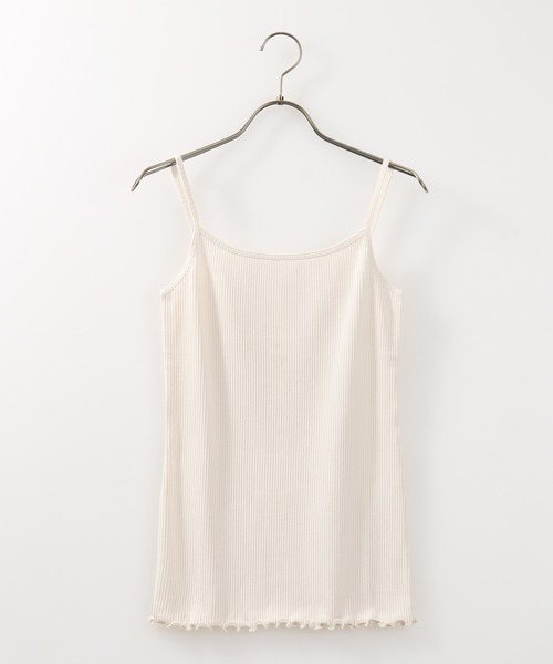 Honeys（ハニーズ）の「針抜きテレコキャミ（キャミソール・レディース・ブラック/ピンク系その他/アイボリー/モカ/ライム/パープル/グリーン/オレンジ/ブルー・M/L/S）」の16枚目の写真