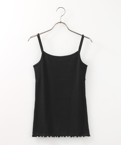 Honeys（ハニーズ）の「針抜きテレコキャミ（キャミソール・レディース・ブラック/ピンク系その他/アイボリー/モカ/ライム/パープル/グリーン/オレンジ/ブルー・M/L/S）」の13枚目の写真