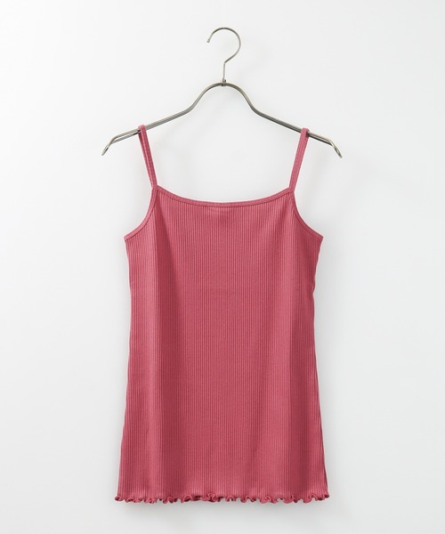 Honeys（ハニーズ）の「針抜きテレコキャミ（キャミソール・レディース・ブラック/ピンク系その他/アイボリー/モカ/ライム/パープル/グリーン/オレンジ/ブルー・M/L/S）」の20枚目の写真