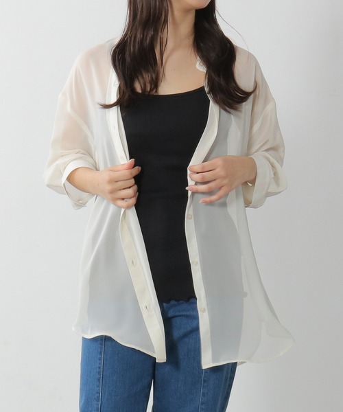 Honeys（ハニーズ）の「針抜きテレコキャミ（キャミソール・レディース・ブラック/ピンク系その他/アイボリー/モカ/ライム/パープル/グリーン/オレンジ/ブルー・M/L/S）」の18枚目の写真