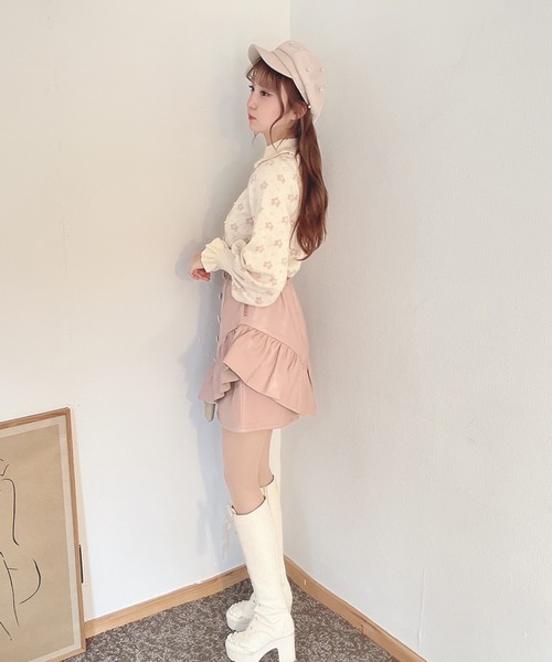 Swankiss（スワンキス）の「JF fleur JQ knit（ニット/セーター・レディース・ブラック/オフホワイト/ピンク・FREE）」の19枚目の写真