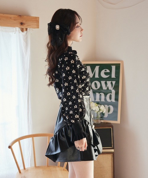 Swankiss（スワンキス）の「JF fleur JQ knit（ニット/セーター・レディース・ブラック/オフホワイト/ピンク・FREE）」の20枚目の写真