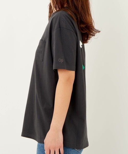 Ocean Pacific(オーシャンパシフィック)の「【OP:オーピー】レディースバックプリントTシャツ(Tシャツ/カットソー・レディース・ホワイト/ラベンダー/チャコール・MEDIUM/LARGE)」の13枚目の写真