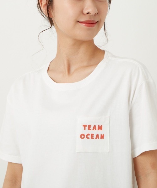 Ocean Pacific(オーシャンパシフィック)の「【OP:オーピー】レディースバックプリントTシャツ(Tシャツ/カットソー・レディース・ホワイト/ラベンダー/チャコール・MEDIUM/LARGE)」の10枚目の写真