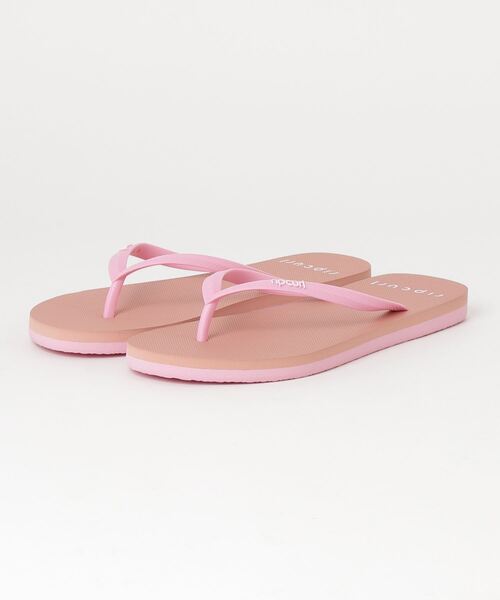 rip curl(リップカール)の「【RIPCURL(リップカール)】BONDI/シンプルロゴプリントレディースビーサン(ビーチサンダル)(サンダル・レディース・ホワイト/ブラック/アクア/コーラル/ネイビー・6/5/7)」の5枚目の写真