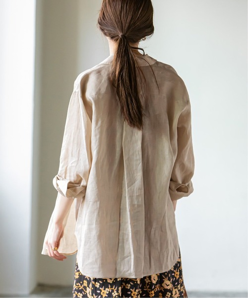 セール】リネンレギュラーシャツ（シャツ/ブラウス）｜NOBLE（ノーブル