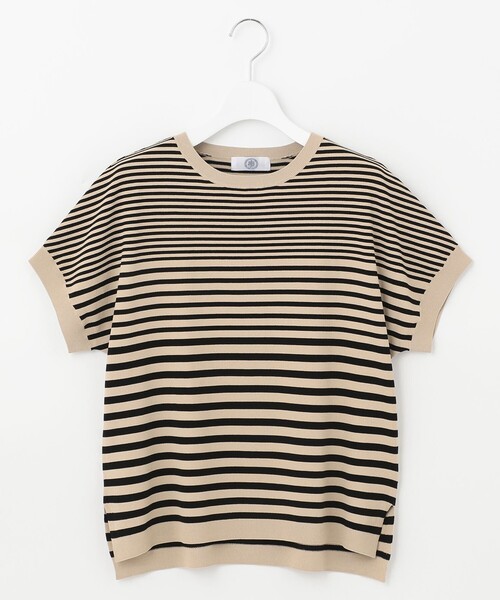 J.PRESS Ladies(J.プレス レディス)の「【洗える・イージーケア】コンフォートストレッチ ボーダー ニット(ニット/セーター・レディース・ネイビー系1/ベージュ系1・SMALL)」の8枚目の写真