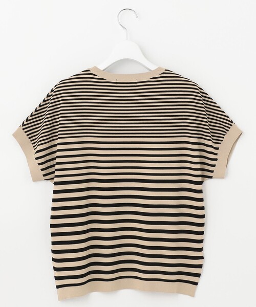 J.PRESS Ladies(J.プレス レディス)の「【洗える・イージーケア】コンフォートストレッチ ボーダー ニット(ニット/セーター・レディース・ネイビー系1/ベージュ系1・SMALL)」の9枚目の写真