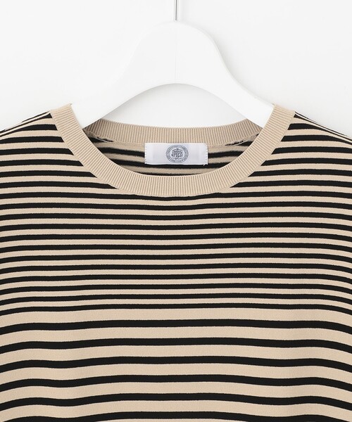 J.PRESS Ladies(J.プレス レディス)の「【洗える・イージーケア】コンフォートストレッチ ボーダー ニット(ニット/セーター・レディース・ネイビー系1/ベージュ系1・SMALL)」の10枚目の写真
