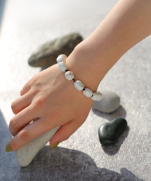 【SYMPATHY OF SOUL/シンパシーオブソウル】 Magnsite Tumble Brace:ブレスレット