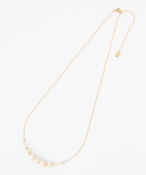 studio CLIP（スタディオクリップ）の「コットンパールデザインロングネックレス（ネックレス・レディース・その他1・FREE）」の4枚目の写真