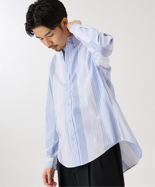 417 EDIFICE（フォーワンセブンエディフィス）の「【fosterr / フォスター】 ボタンダウンシャツ（シャツ/ブラウス・メンズ・ブルー系その他/ブルー系その他2・SMALL/MEDIUM/LARGE）」の2枚目の写真