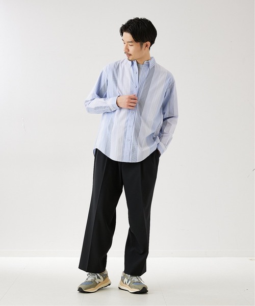 417 EDIFICE（フォーワンセブンエディフィス）の「【fosterr / フォスター】 ボタンダウンシャツ（シャツ/ブラウス・メンズ・ブルー系その他/ブルー系その他2・SMALL/MEDIUM/LARGE）」の3枚目の写真