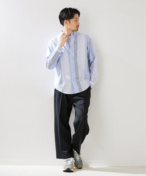 417 EDIFICE（フォーワンセブンエディフィス）の「【fosterr / フォスター】 ボタンダウンシャツ（シャツ/ブラウス・メンズ・ブルー系その他/ブルー系その他2・SMALL/MEDIUM/LARGE）」の5枚目の写真