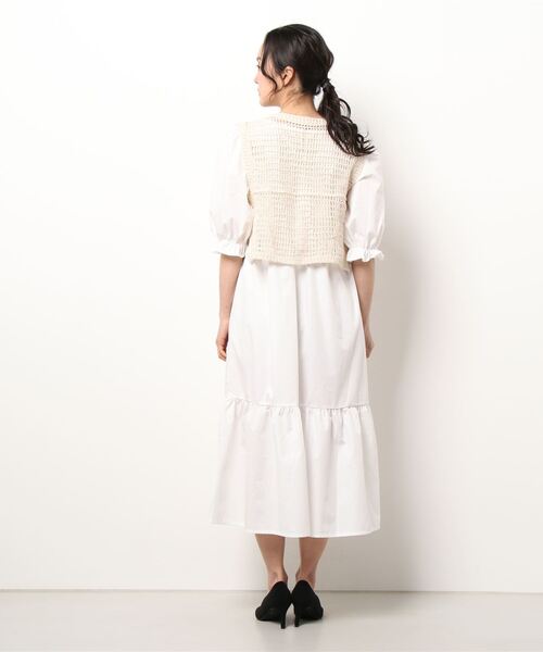RETRO GIRL(レトロガール)の「【セットアイテム】クロシェSETワンピース(ワンピース・レディース・オフホワイト/イエロー/レッド・FREE)」の9枚目の写真