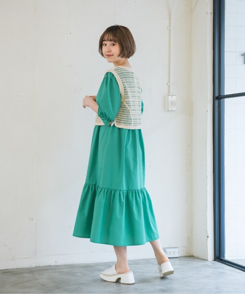RETRO GIRL(レトロガール)の「【セットアイテム】クロシェSETワンピース(ワンピース・レディース・オフホワイト/イエロー/レッド・FREE)」の18枚目の写真