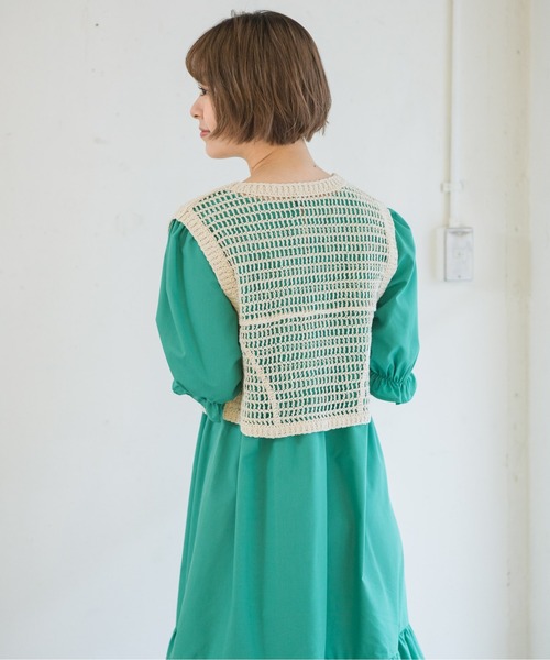 RETRO GIRL(レトロガール)の「【セットアイテム】クロシェSETワンピース(ワンピース・レディース・オフホワイト/イエロー/レッド・FREE)」の19枚目の写真