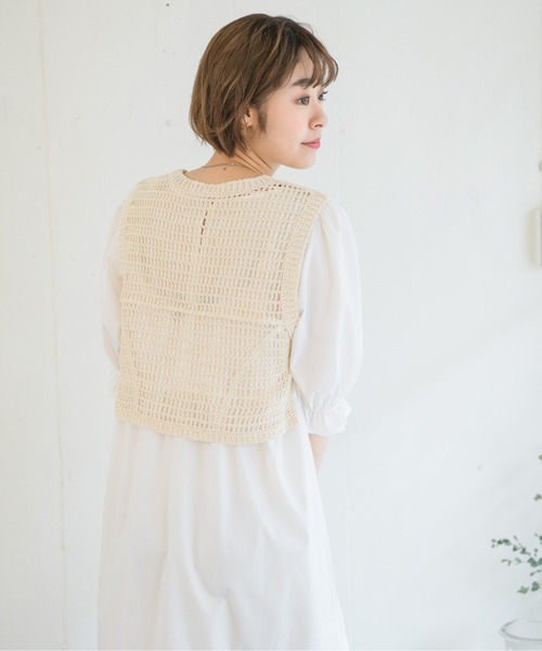 RETRO GIRL(レトロガール)の「【セットアイテム】クロシェSETワンピース(ワンピース・レディース・オフホワイト/イエロー/レッド・FREE)」の17枚目の写真