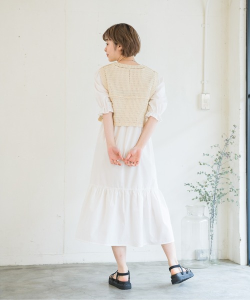 RETRO GIRL(レトロガール)の「【セットアイテム】クロシェSETワンピース(ワンピース・レディース・オフホワイト/イエロー/レッド・FREE)」の20枚目の写真