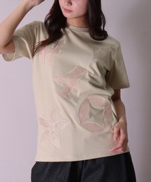 LUXE/R | 【ユニセックス】【LUXE/R】モノグラム ビッグ ロゴ ワッペン Tシャツ(RMS)(Tシャツ/カットソー)