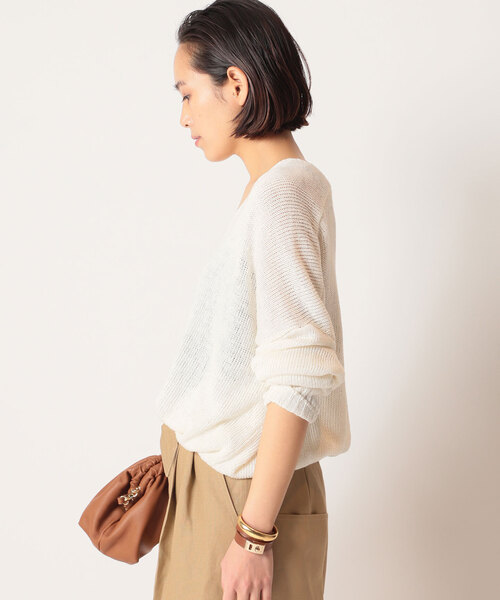 AP STUDIO（エーピーストゥディオ）の「SCENTOF チューブリネンプルオーバー（ニット/セーター・レディース・ベージュ・FREE）」の18枚目の写真