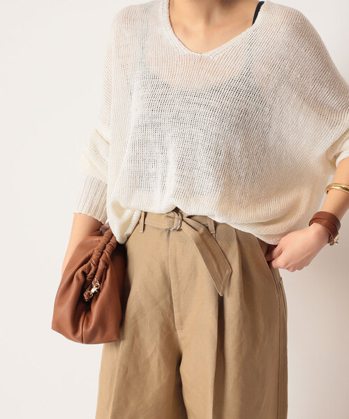 AP STUDIO（エーピーストゥディオ）の「SCENTOF チューブリネンプルオーバー（ニット/セーター・レディース・ベージュ・FREE）」の20枚目の写真