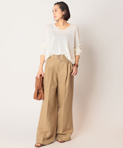 AP STUDIO（エーピーストゥディオ）の「SCENTOF チューブリネンプルオーバー（ニット/セーター・レディース・ベージュ・FREE）」の21枚目の写真