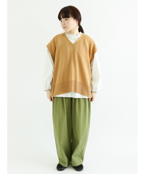 Samansa Mos2（サマンサ モスモス）の「前後2WAY襟レースブラウス（シャツ/ブラウス・レディース・ブラック/オフホワイト/ピンク/チャコール・ﾌﾘ-）」の6枚目の写真