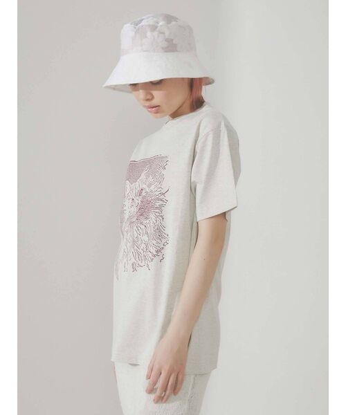 merry jenny(メリージェニー)の「flowerシアーバケットHAT(ハット・レディース・ブラック/オフホワイト・FREE)」の3枚目の写真