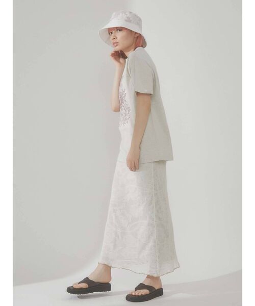 merry jenny(メリージェニー)の「flowerシアーバケットHAT(ハット・レディース・ブラック/オフホワイト・FREE)」の10枚目の写真