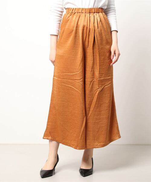 frunco(フランコ)の「グロッシーパンツ(その他パンツ・レディース・ネイビー/マスタード・FREE)」の2枚目の写真