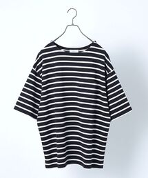 SHIPS any: 【ユニセックス】マリンボーダー ポンチ 半袖 Tシャツ◇