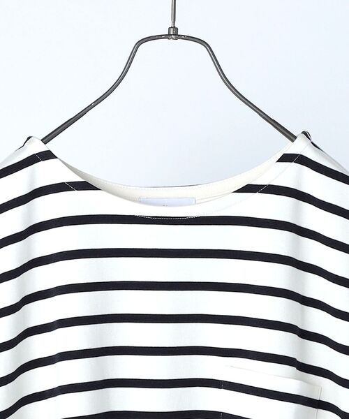 SHIPS any（シップス エニィ）の「SHIPS any: 【ユニセックス】マリンボーダー  ポンチ 半袖 Tシャツ◇（Tシャツ/カットソー・メンズ・ライトブルー/ネイビー/ブラウン/オフホワイト・SMALL/MEDIUM/LARGE/X-LARGE）」の21枚目の写真