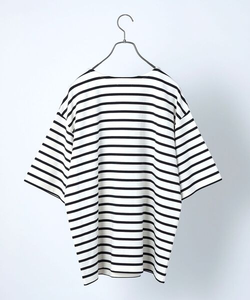 SHIPS any（シップス エニィ）の「SHIPS any: 【ユニセックス】マリンボーダー  ポンチ 半袖 Tシャツ◇（Tシャツ/カットソー・メンズ・ライトブルー/ネイビー/ブラウン/オフホワイト・SMALL/MEDIUM/LARGE/X-LARGE）」の17枚目の写真