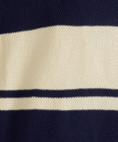 Revo.（レボ）の「Revo. パネルボーダー Vネック ルーズニットベスト（ベスト・メンズ・ブルー/ネイビー/オフホワイト・2/1）」の10枚目の写真