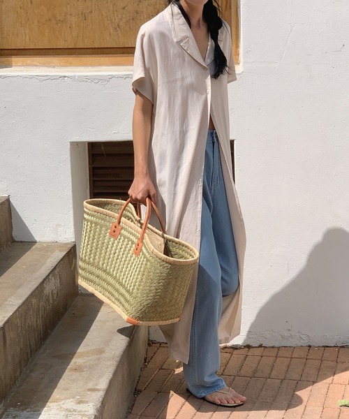 MUYMONA(ムイモナ)の「Front button open collar one-piece mmw22s030【MUYMONA】【2022SS】(ワンピース・レディース・チャコール/ライトベージュ・FREE)」の22枚目の写真