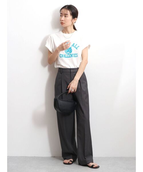 Ungrid（アングリッド）の「TigerロゴヴィンテージTee（Tシャツ/カットソー・レディース・チャコールグレー/オフホワイト/オレンジ・FREE）」の19枚目の写真