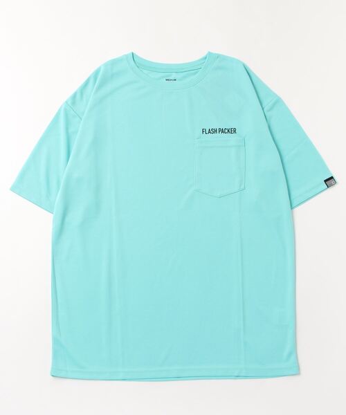 FLASH PACKER（フラッシュパッカー）の「FLASH PACKER ナノ撥水Tシャツ <ビッグシルエット>（Tシャツ/カットソー・メンズ・ホワイト/タン/ブラック/ブルー・S/M/L）」の4枚目の写真