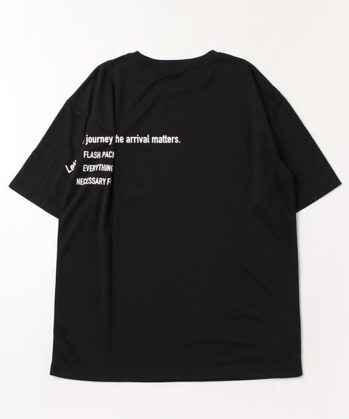 FLASH PACKER（フラッシュパッカー）の「FLASH PACKER ナノ撥水Tシャツ <ビッグシルエット>（Tシャツ/カットソー・メンズ・ホワイト/タン/ブラック/ブルー・S/M/L）」の5枚目の写真