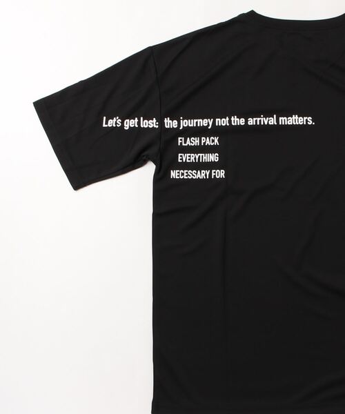 FLASH PACKER（フラッシュパッカー）の「FLASH PACKER ナノ撥水Tシャツ <ビッグシルエット>（Tシャツ/カットソー・メンズ・ホワイト/タン/ブラック/ブルー・S/M/L）」の6枚目の写真