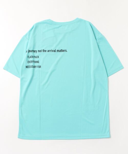 FLASH PACKER（フラッシュパッカー）の「FLASH PACKER ナノ撥水Tシャツ <ビッグシルエット>（Tシャツ/カットソー・メンズ・ホワイト/タン/ブラック/ブルー・S/M/L）」の7枚目の写真