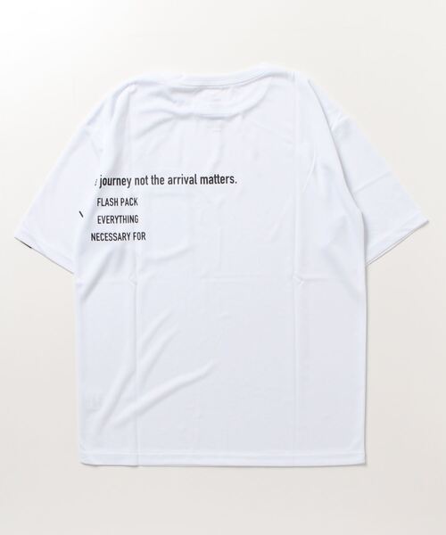 FLASH PACKER（フラッシュパッカー）の「FLASH PACKER ナノ撥水Tシャツ <ビッグシルエット>（Tシャツ/カットソー・メンズ・ホワイト/タン/ブラック/ブルー・S/M/L）」の9枚目の写真