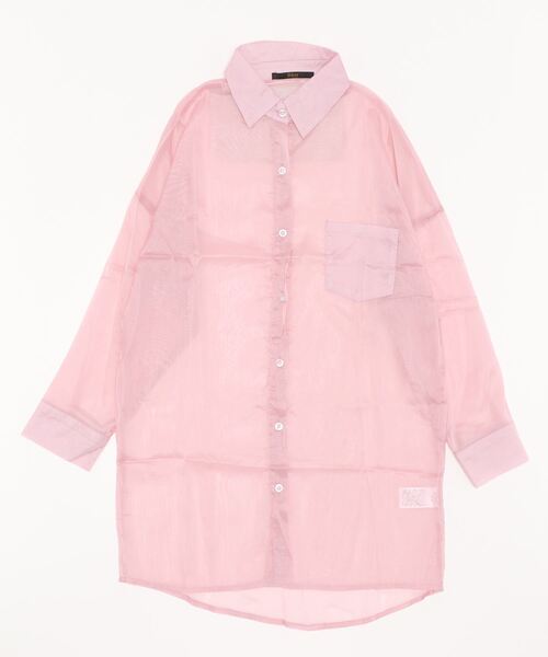 Ritzy(リッツィー)の「シアーカラーシャツブラウス(シャツ/ブラウス・レディース・ホワイト/ピンク/グリーン・M/L)」の20枚目の写真