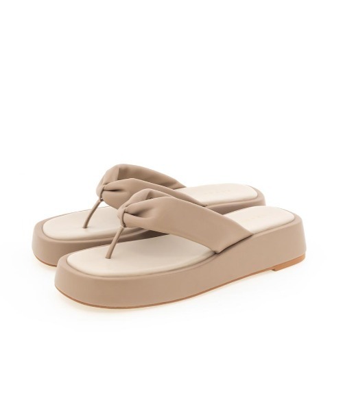 RANDA(ランダ)の「配色デザイントングサンダル(サンダル・レディース・アイボリー/ベージュ/ブラック・L/M/LL/S)」の17枚目の写真