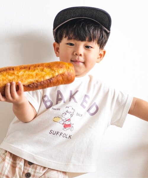 BREEZE by yumi.（ブリーズバイユミ）の「WEB限定 バリエーションTシャツ【BREEZE by yumi】（Tシャツ/カットソー・キッズ・ベージュ/オフホワイト/ライム/その他2/チャコール・90/100/110/120/80/130/140）」の2枚目の写真