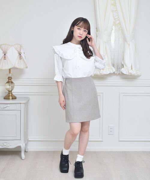 ems excite（エムズエキサイト）の「２wayカラーBL（シャツ/ブラウス・レディース・ピンク系その他/ブラック系その他2/ホワイト/ブルー・FREE）」の5枚目の写真