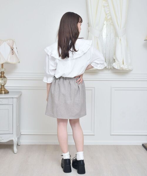 ems excite（エムズエキサイト）の「２wayカラーBL（シャツ/ブラウス・レディース・ピンク系その他/ブラック系その他2/ホワイト/ブルー・FREE）」の8枚目の写真